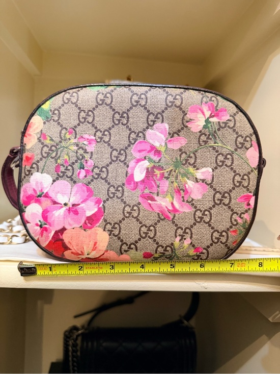 Gucci Handbags - Gucci Beige GG Monogram Crossbody with Pink Floral Print